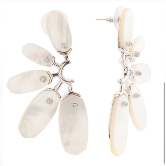 Kendra Scott NWT Ashlyn Statement Shell Earrings - Picture 2 of 5